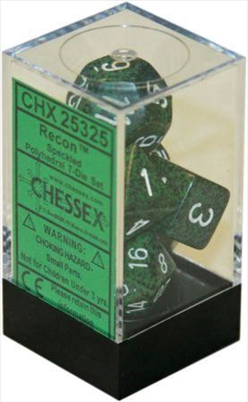 Chessex Polyhedral 7-Die Set Speckled Recon/Product Detail/Dice Games
