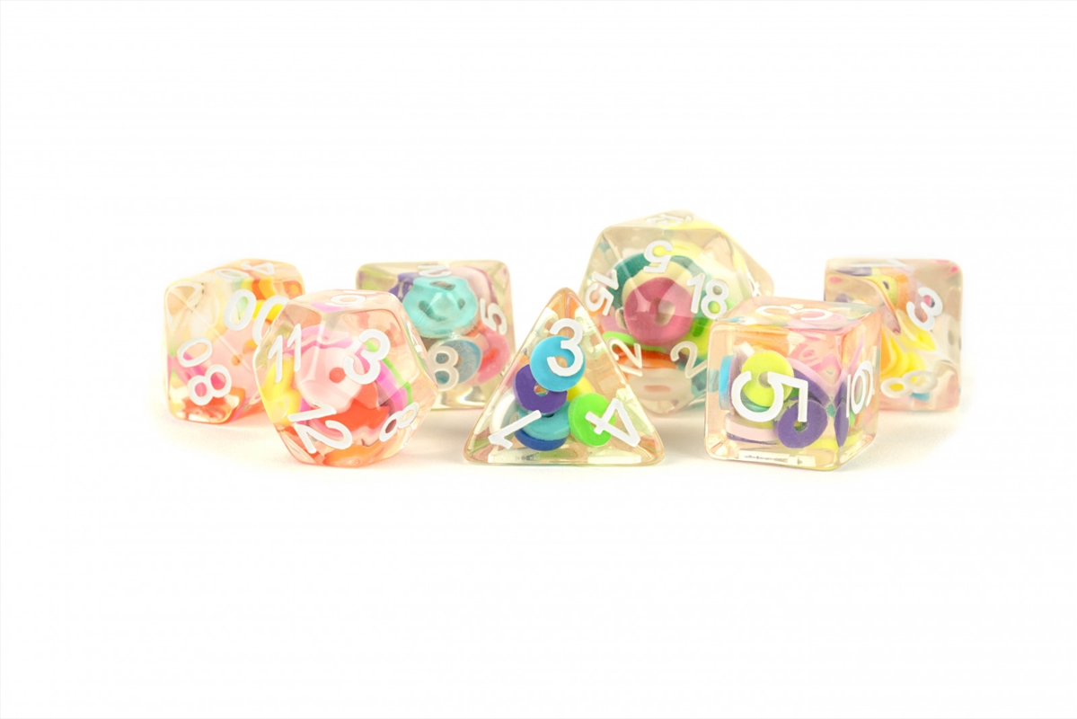 MDG 16mm Resin Polyhedral Dice Set: Infused Critical Loops Dice/Product Detail/Dice Games