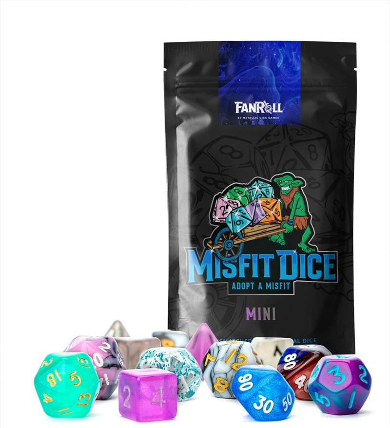 MDG 10mm Mini Polyhedral Dice Misfit Blind Bag (2 Set Pack)/Product Detail/Dice Games