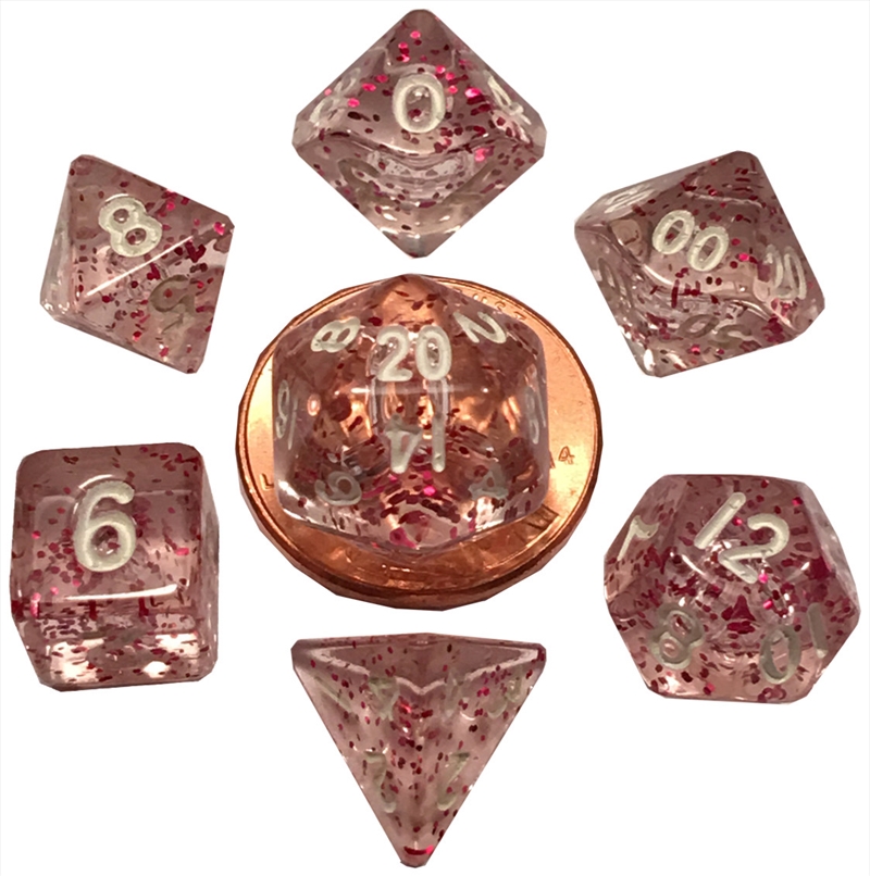 MDG 10mm Mini Polyhedral Dice Set: Ethereal Light Purple/Product Detail/Dice Games