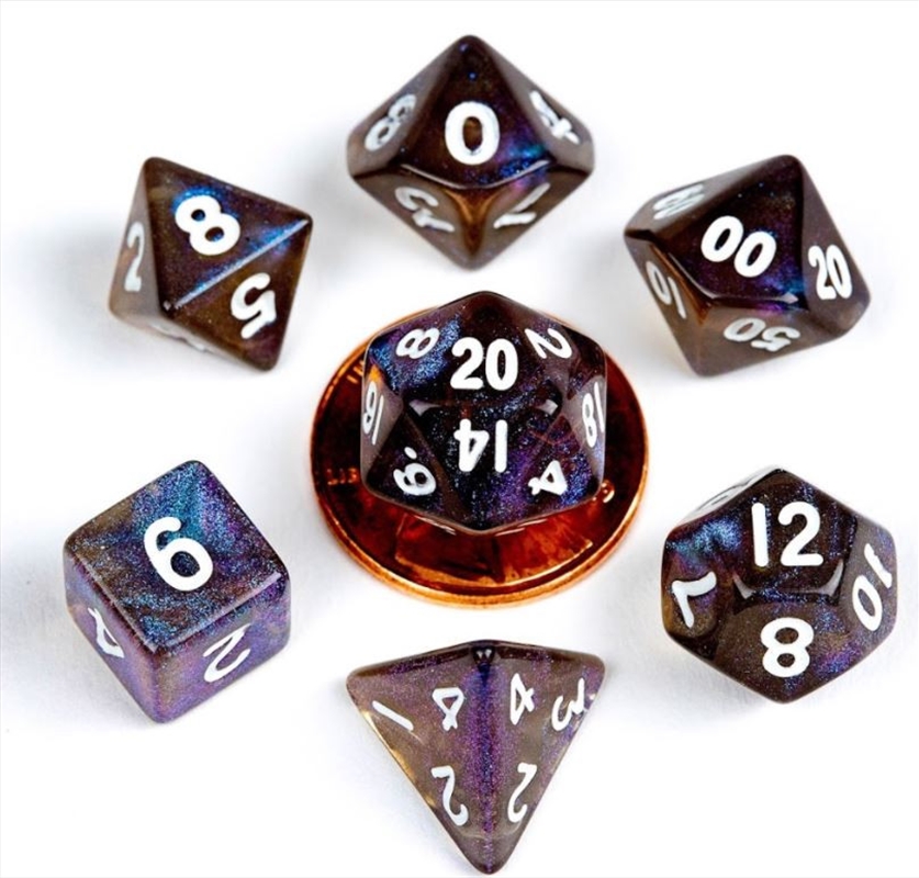MDG 10mm Mini Polyhedral Dice Set: Stardust Galaxy/Product Detail/Dice Games