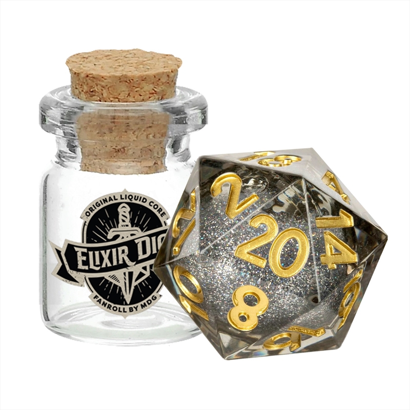 MDG Individual d20 Dice: Liquid Core Vanishing Oil/Product Detail/Dice Games