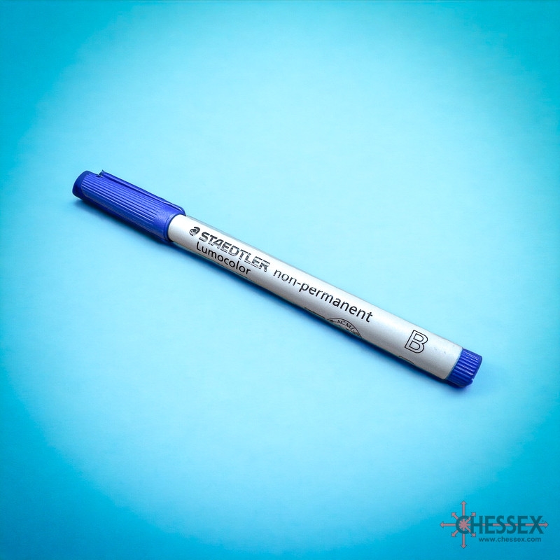 Chessex Water Soluble Single Blue Marker Broad-Tip/Product Detail/Stationery