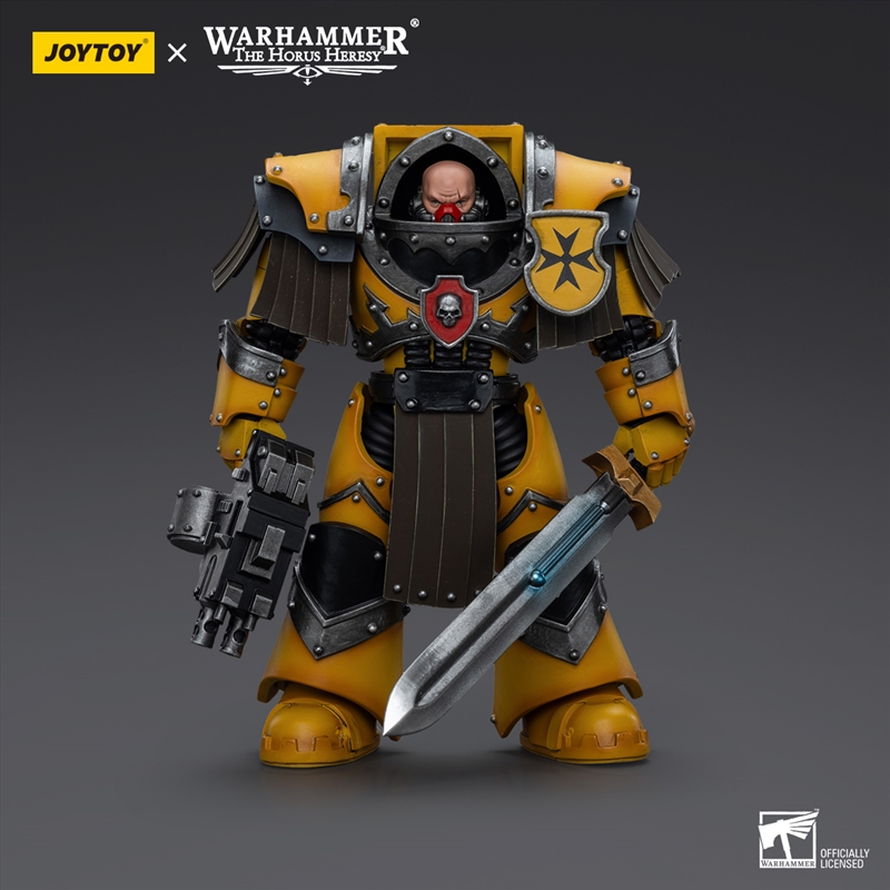 Warhammer Collectibles: 1/18 Scale Imperial Fists Legion Cataphractii Terminator Squad Sergeant/Product Detail/Figurines