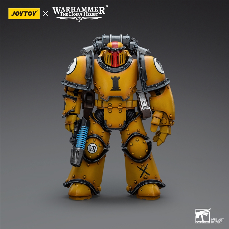 Warhammer Collectibles: 1/18 Scale Imperial Fists Legion MkIII Tactical Squad Sergeant with Pwr Fist/Product Detail/Figurines