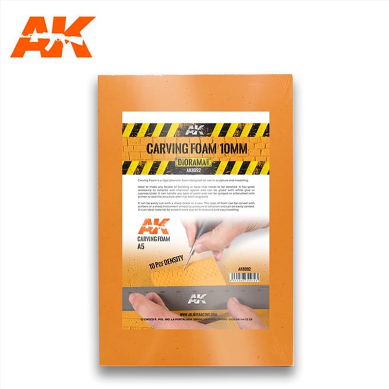 AK Interactive - Building Materials - Carving Foam 10mm A5/Product Detail/Arts & Craft