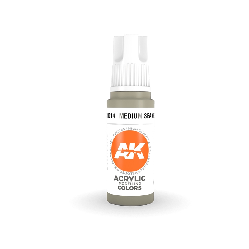 AK Interactive - 3 Gen Acrylics - Medium Sea Grey 17ml/Product Detail/Paints
