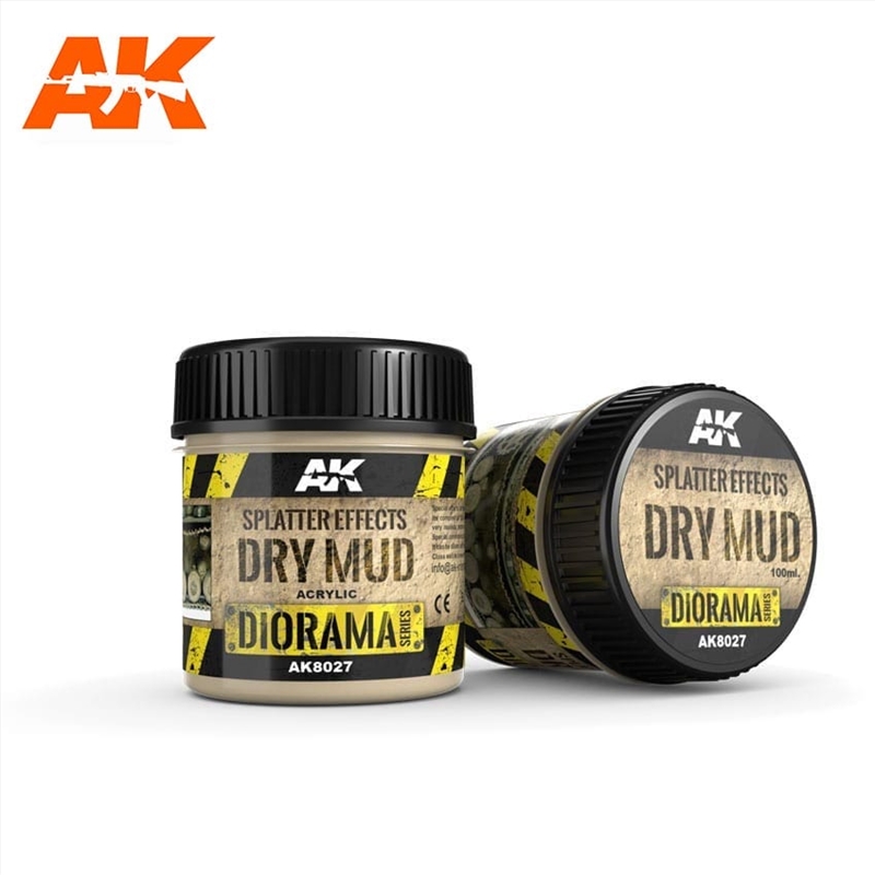 AK Interactive - Dioramas - Splatter Effects Dry Mud 100ml/Product Detail/Paints