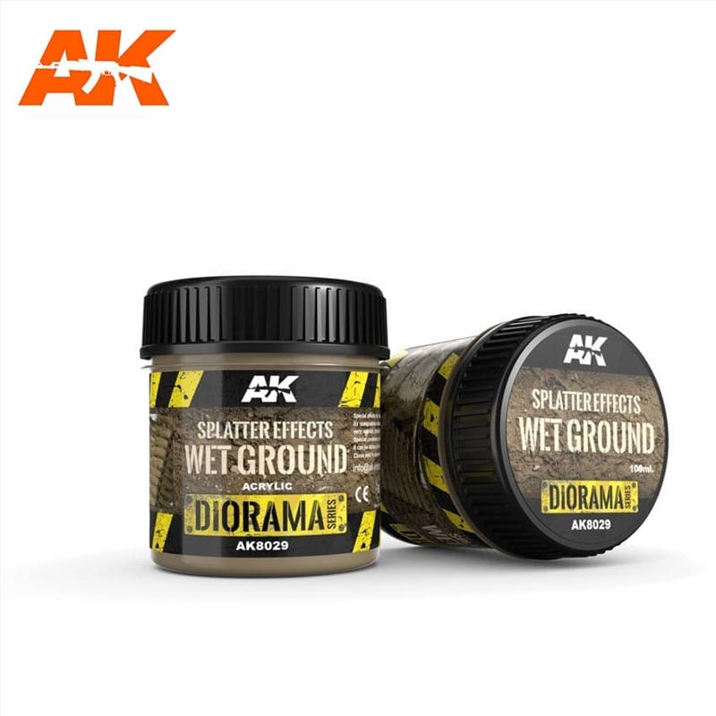 AK Interactive - Dioramas - Splatter Effects Wet Ground 100ml/Product Detail/Paints