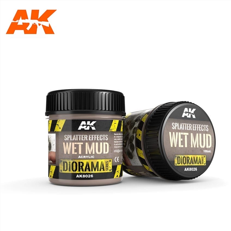 AK Interactive - Dioramas - Splatter Effects Wet Mud 100ml/Product Detail/Paints