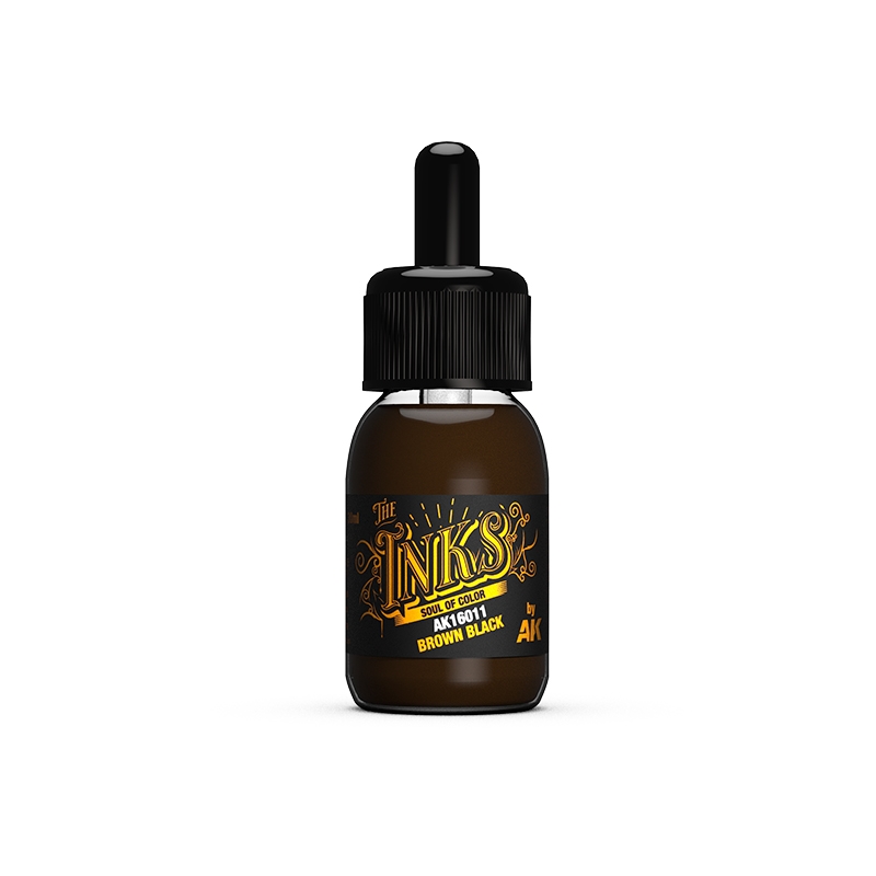 AK Interactive - The Inks - Brown Black 30ml/Product Detail/Paints