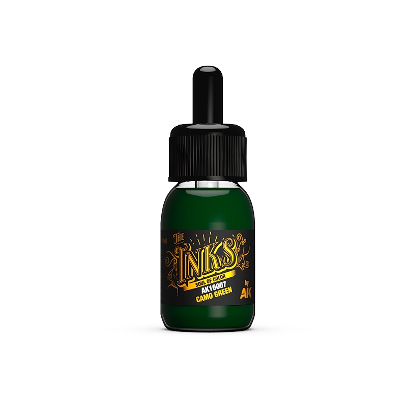 AK Interactive - The Inks - Camo Green 30ml/Product Detail/Paints