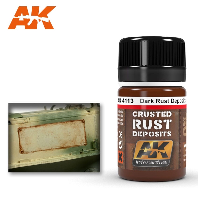 AK Interactive - Weathering Products - Dark Rust Deposit 35ml/Product Detail/Paints