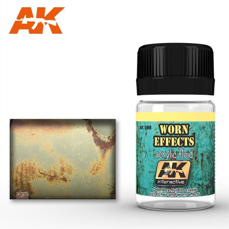 AK Interactive - Weathering Products - Worn Effects Acrylic Fluid 35ml/Product Detail/Paints