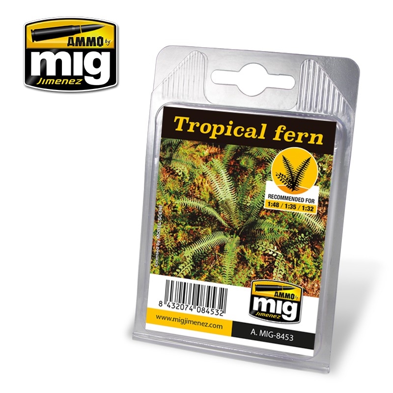 Ammo by MIG -  Dioramas - Laser Cut Plants - Tropical Fern/Product Detail/Arts & Craft
