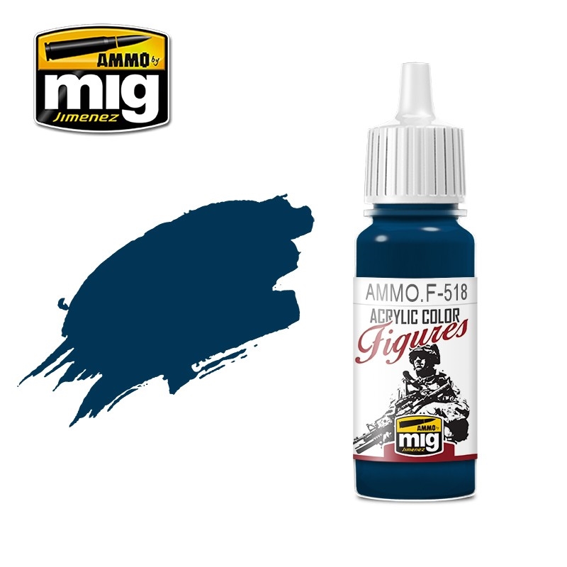 Ammo by MIG -  Figures Paints - Marine Blue 17ml/Product Detail/Paints