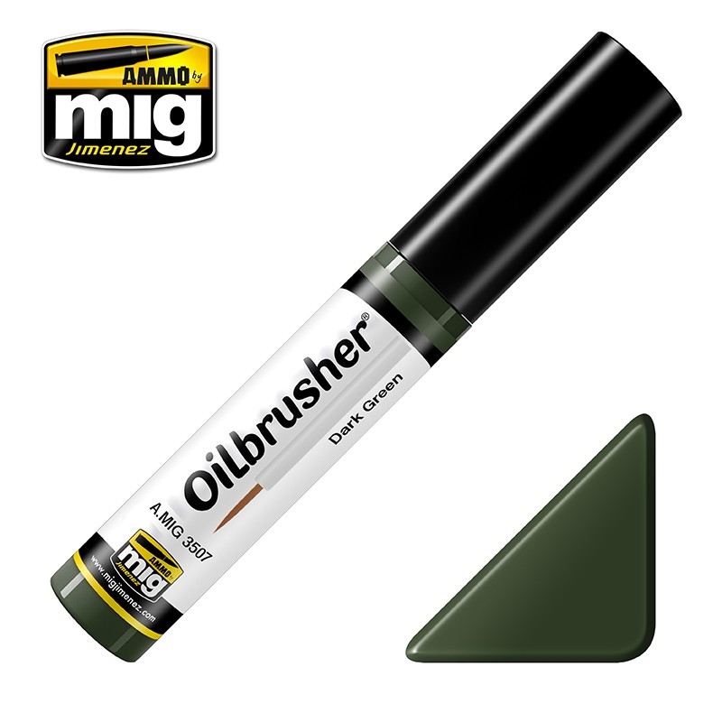 Ammo by MIG -  Oilbrushers - Dark Green/Product Detail/Paints