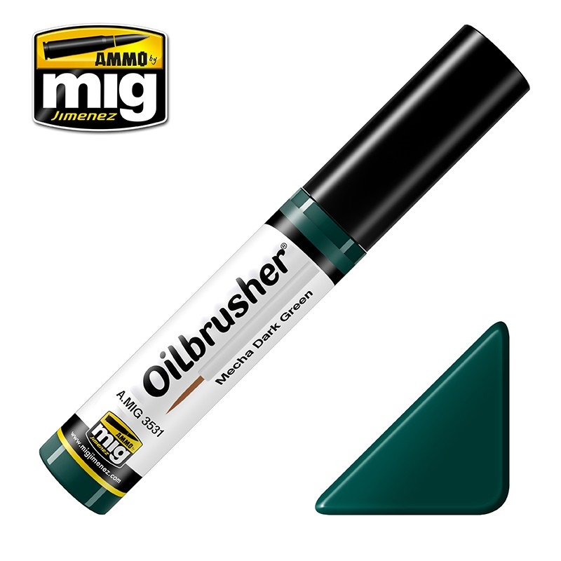 Ammo by MIG -  Oilbrushers - Mecha Dark Green/Product Detail/Paints