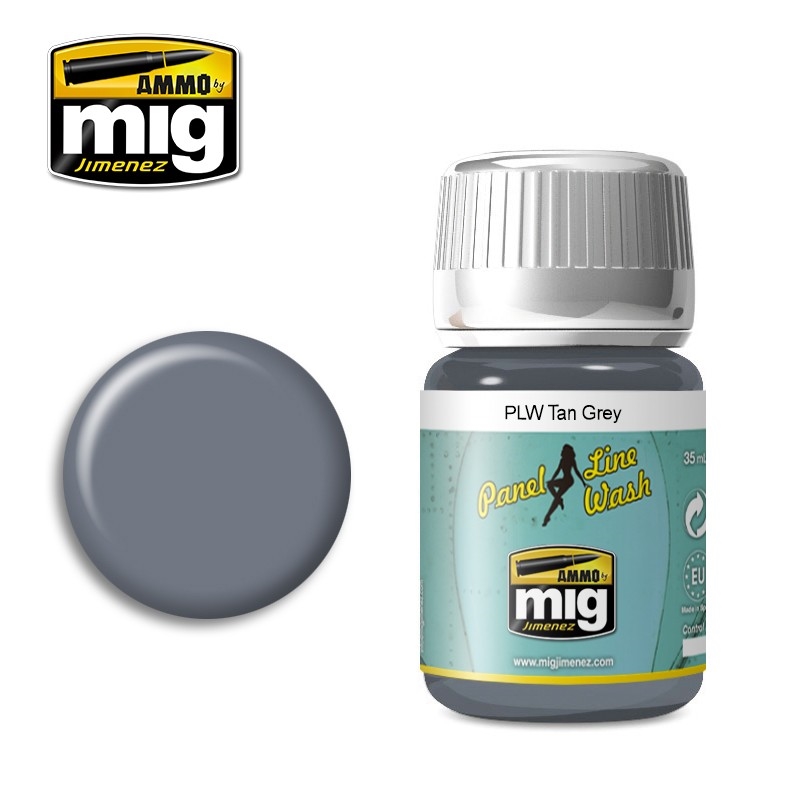 Ammo by MIG -  Panel Line Wash - Tan Grey 35ml/Product Detail/Paints