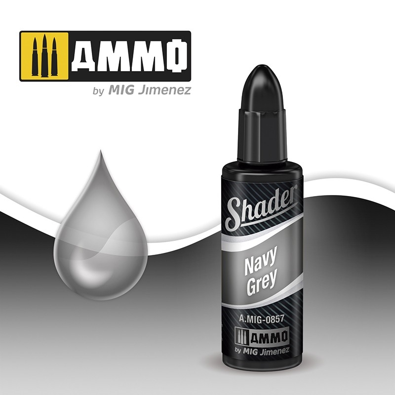 Ammo by MIG -  Shader - Navy Grey 10ml/Product Detail/Paints
