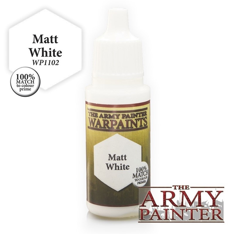 Army Painter - Warpaints - Matt White Acrylic Paint 18ml/Product Detail/Paints