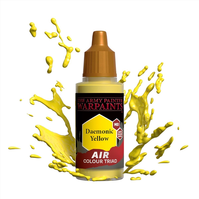 Army Painter - Warpaints Air - Daemonic Yellow Acrylic Paint 18ml/Product Detail/Paints
