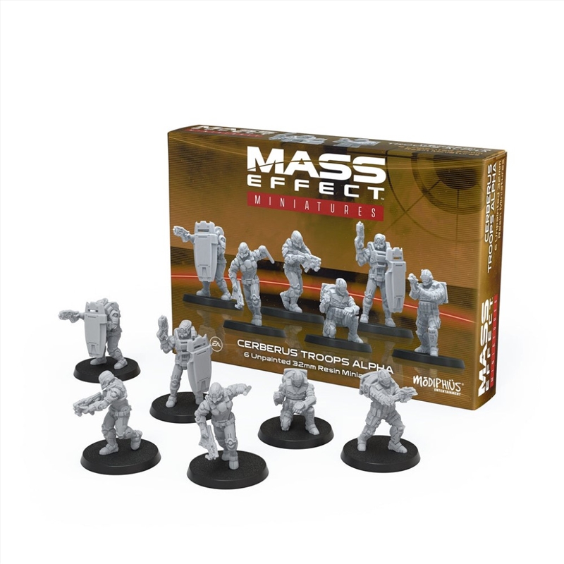 Mass Effect: The Board Game Resin Miniatures Set: Cerberus Forces Alpha/Product Detail/Board Games