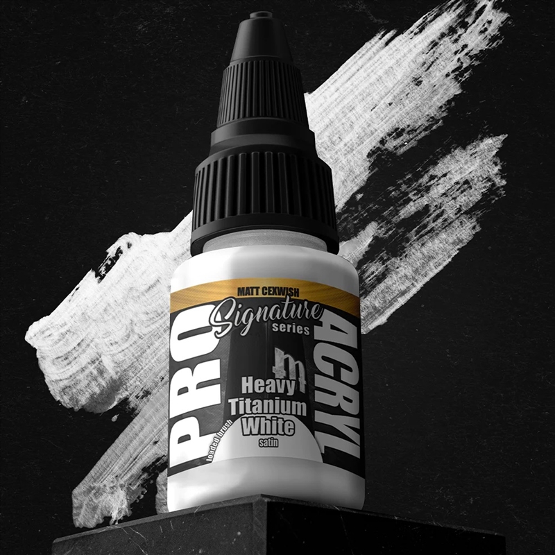 Monument Hobbies - Signature Series - Matt Cexwish - Heavy Titanium White 22ml/Product Detail/Paints