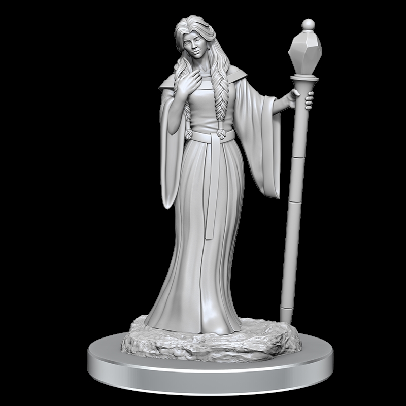 Critical Role Unpainted Miniatures Human Wizard Female & Halfling Holy Warrior Female/Product Detail/RPG Games