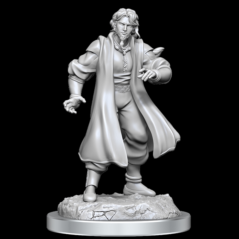 Critical Role Unpainted Miniatures Male Human Sorcerer Merchant & Tiger Demon/Product Detail/RPG Games