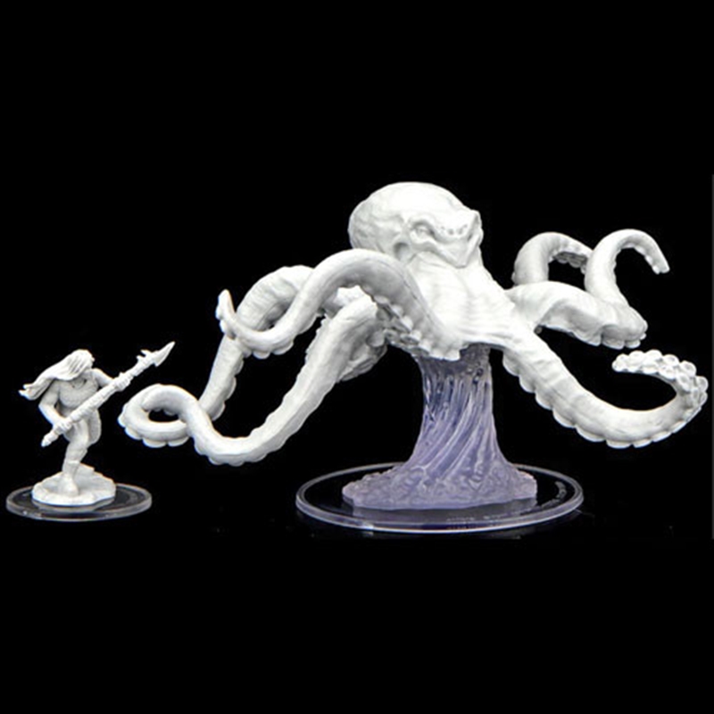 Critical Role Unpainted Minis: Ashari Waverider & Octopus/Product Detail/RPG Games