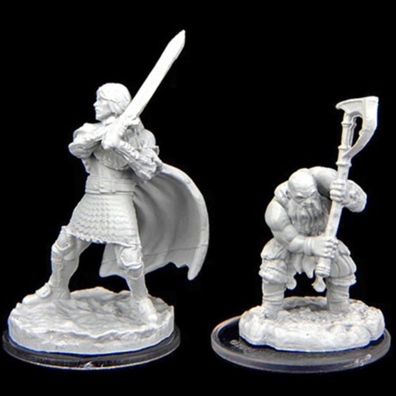 Critical Role Unpainted Minis: Westruun Militia Swordsman & Kraghammer Axeman/Product Detail/RPG Games