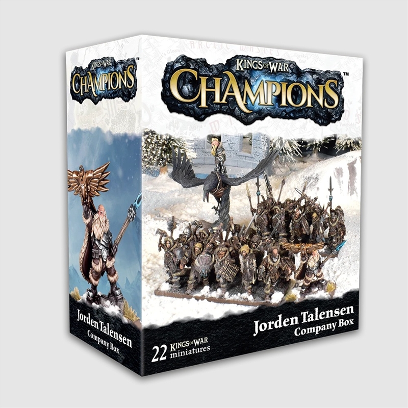 Kings of War Champions - Jorden Talensen Company Box/Product Detail/RPG Games