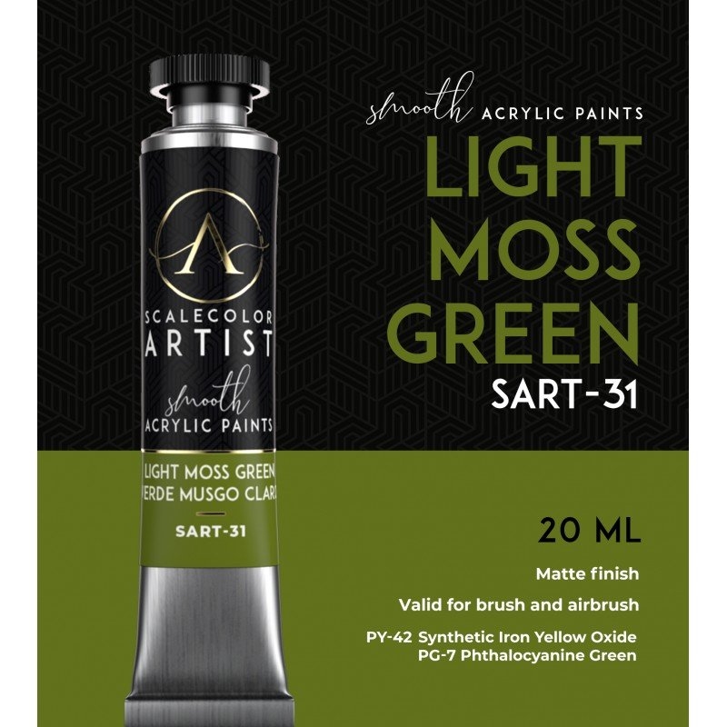 Scale 75 - Scalecolor Artist - Light Moss Green 20ml/Product Detail/Paints