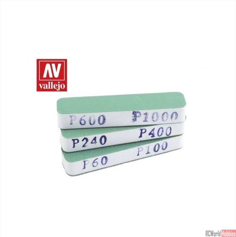 Vallejo - Hobby Tools - FlexiSander Dual Grit x3 (90x19x12mm)/Product Detail/Arts & Craft