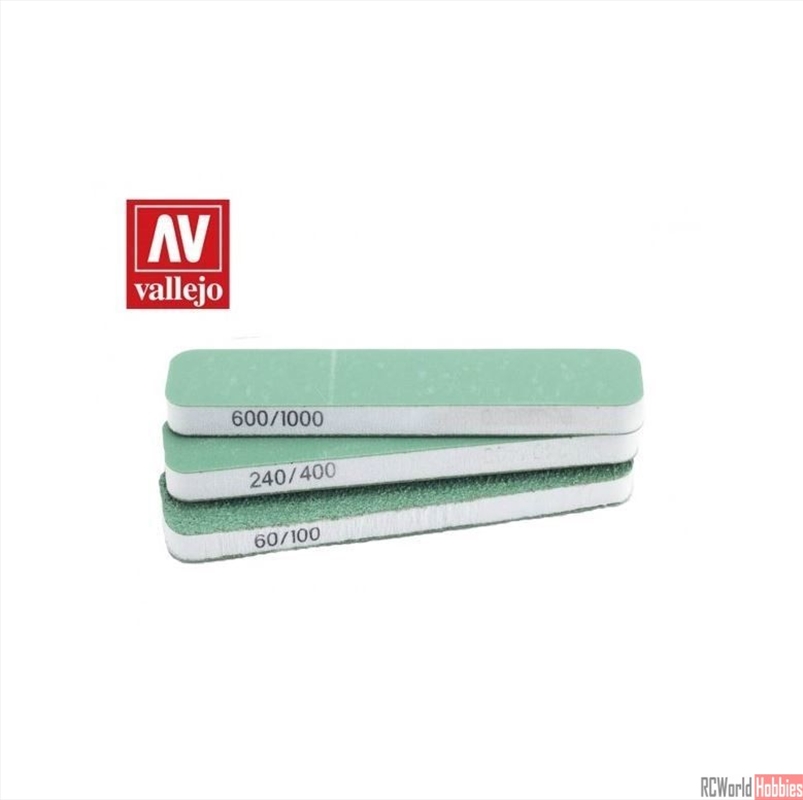Vallejo - Hobby Tools - FlexiSander Dual Grit x3 (90x19x6mm)/Product Detail/Arts & Craft