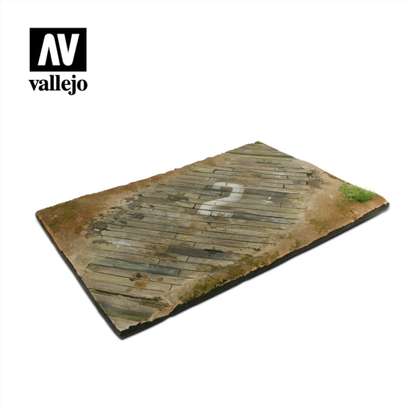 Vallejo - Scenics Bases 1/35 - 31x21 Wooden airfield surface Diorama Base/Product Detail/Arts & Craft