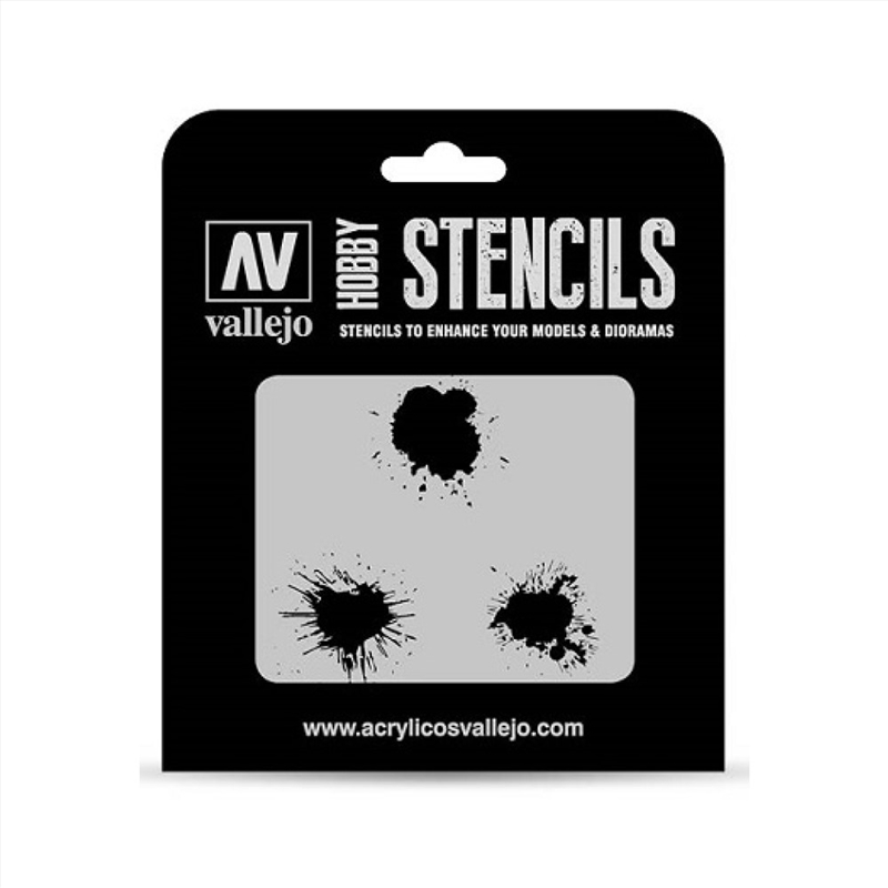 Vallejo - Stencils - Texture Effects - Paint Stains/Product Detail/Arts & Craft
