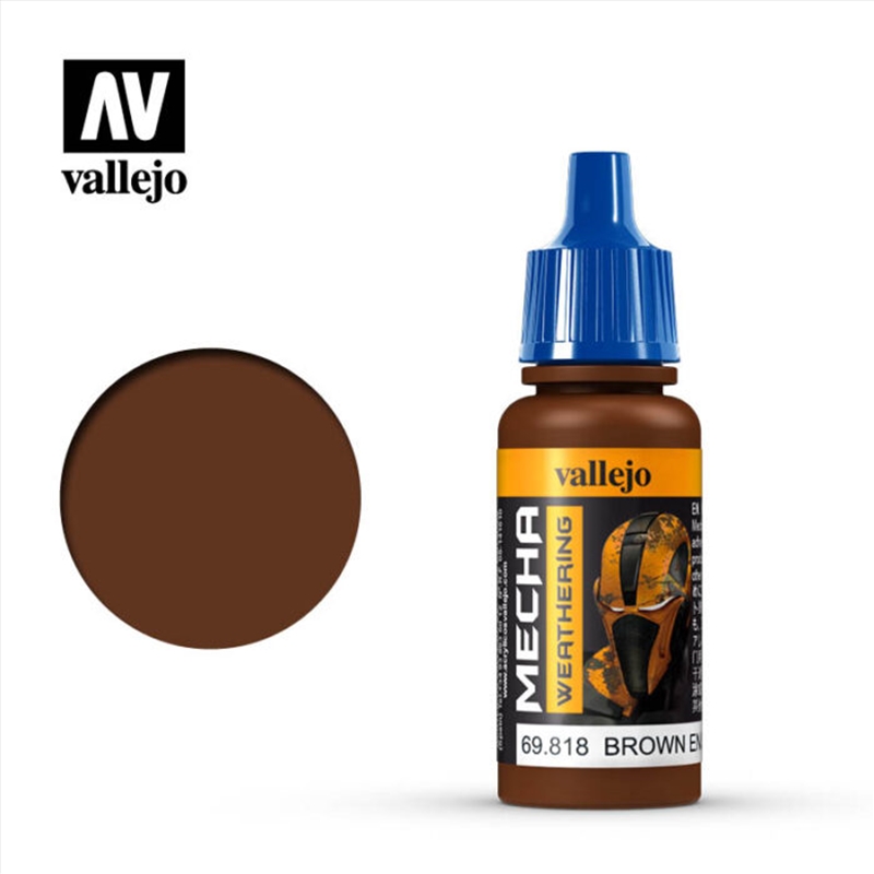 Vallejo - Mecha Colour - Brown Engine Soot (Matt) 17ml/Product Detail/Paints