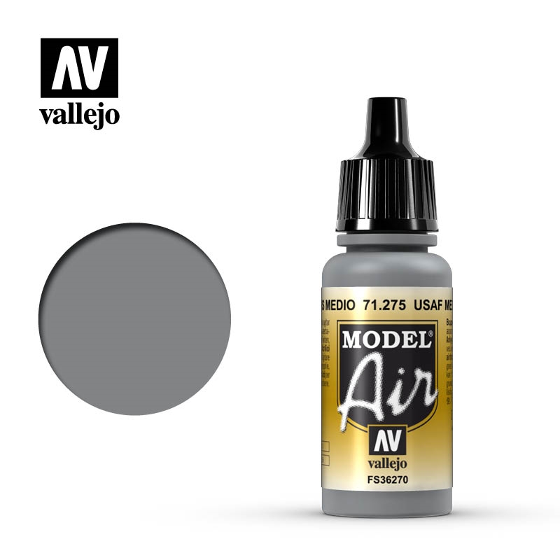 Vallejo - Model Air - USAF Medium Gray 17 ml/Product Detail/Paints