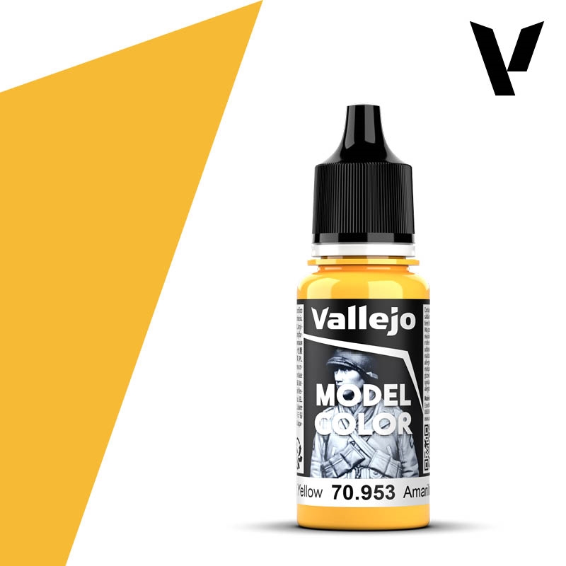 Vallejo - Model Colour - Flat Yellow 18ml/Product Detail/Paints