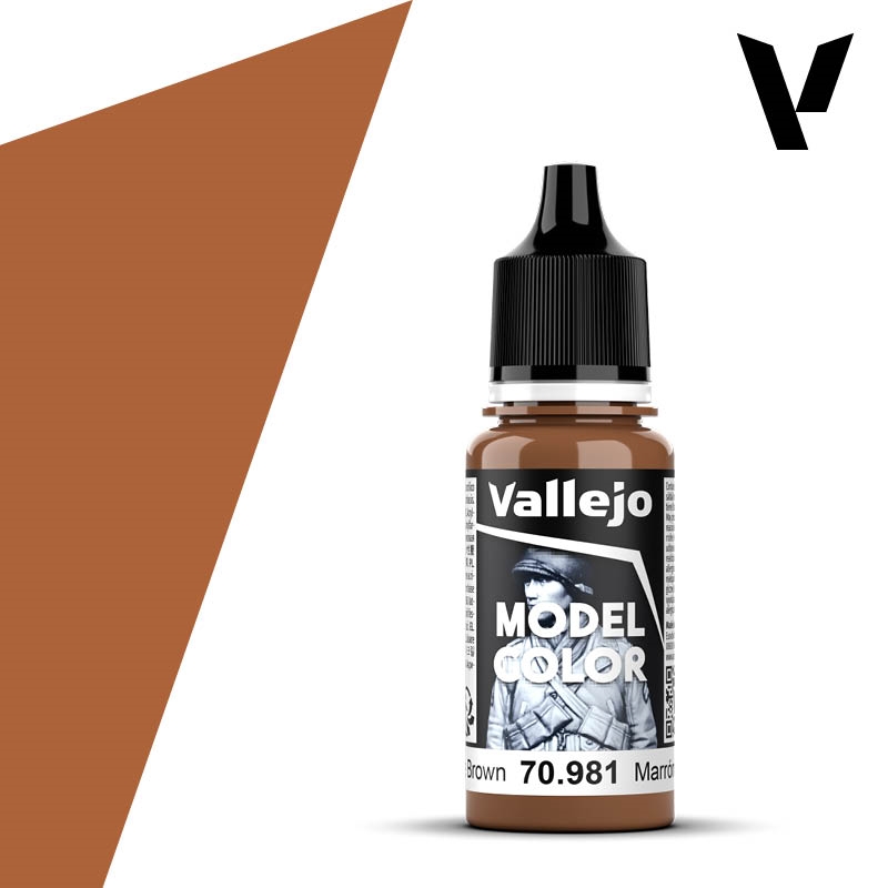 Vallejo - Model Colour - Orange Brown 18ml/Product Detail/Paints