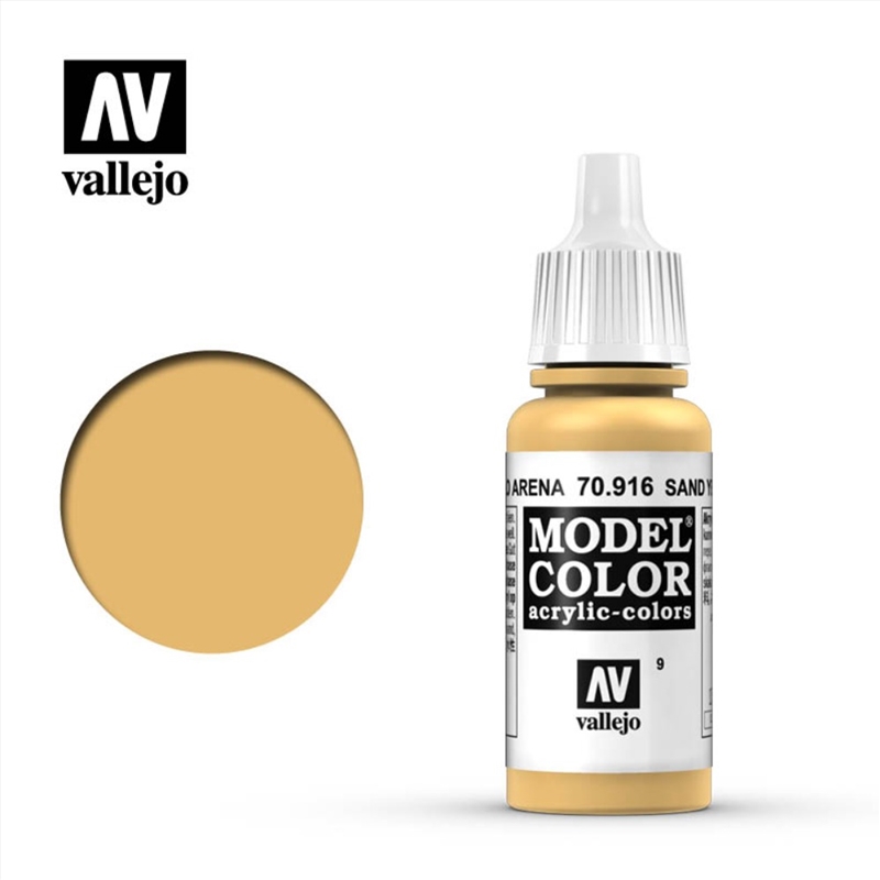 Vallejo - Model Colour - Sand Yellow 18ml/Product Detail/Paints