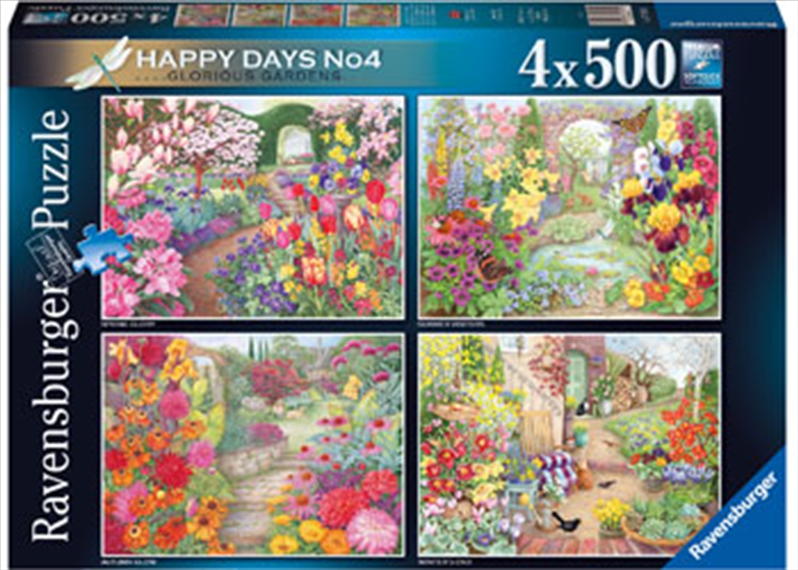 Happy Days No 4 Glorious Gardens 4x500 Piece/Product Detail/Jigsaw Puzzles