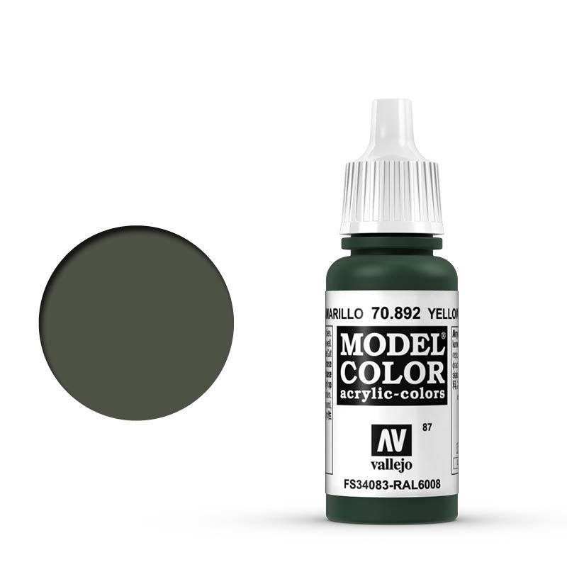 Vallejo - Model Colour - Yellow Olive 18ml/Product Detail/Paints