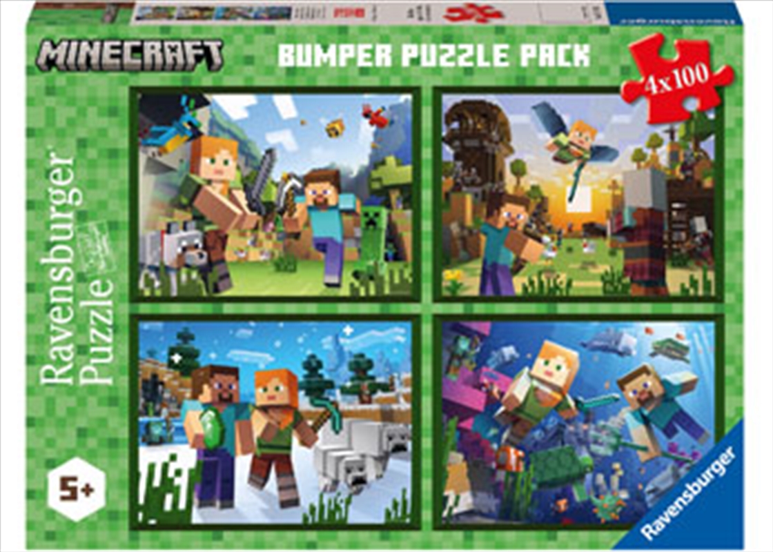 Minecraft Bumper Pack 4x100 Piece/Product Detail/Jigsaw Puzzles