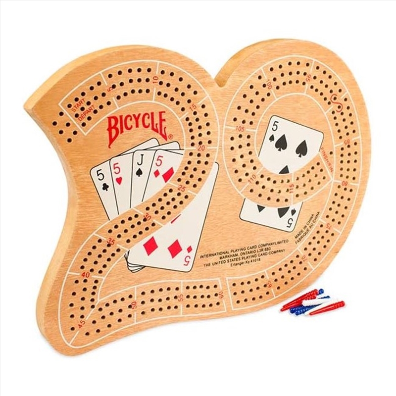 Bicycle Games and Accessories: Bicycle Large 29 Wood Cribbage Board/Product Detail/Games