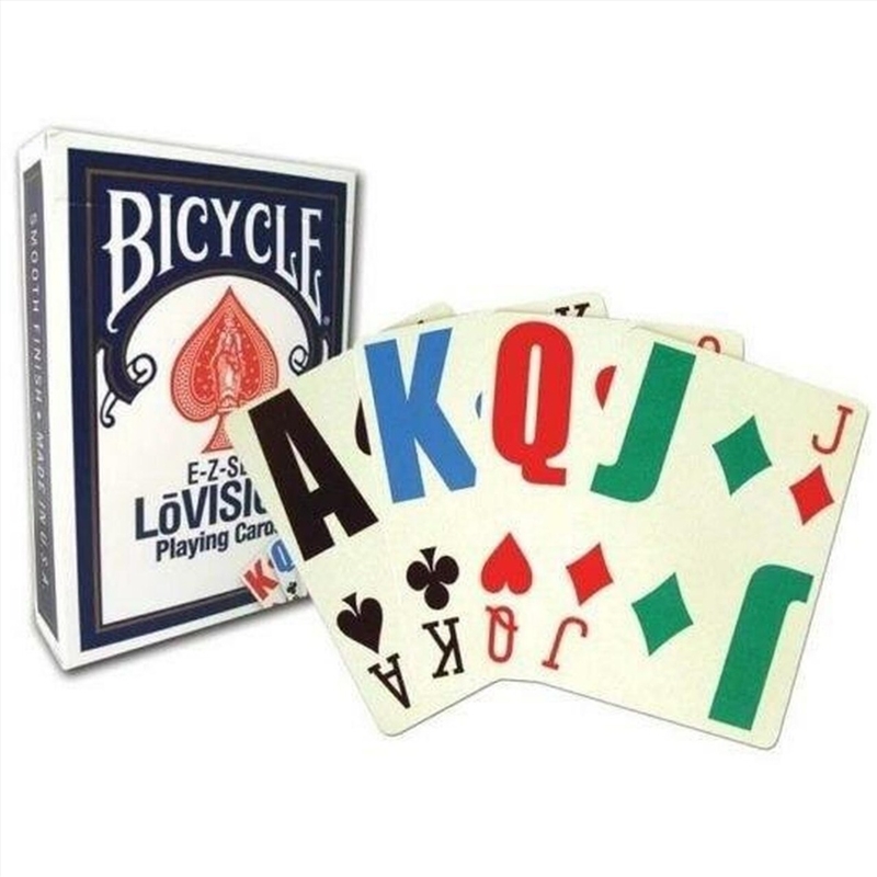Bicycle E-Z See/Lo Vision Jumbo Index Playing Cards/Product Detail/Card Games