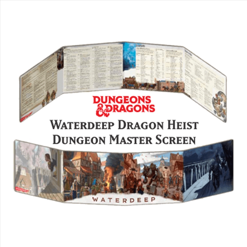 D&D: Waterdeep Dragon Heist Dungeon Master's Screen/Product Detail/RPG Games