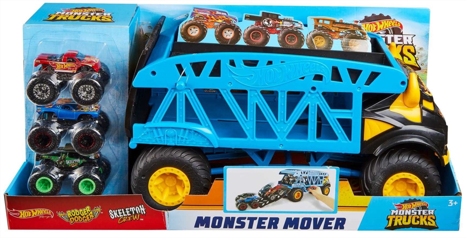 Hot Wheels - Monster Trucks - Monster Mover + 3 Bundle (Ec)/Product Detail/Toys